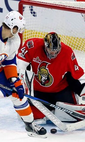 Senators' Anderson has 33-save shutout vs. Islanders (Feb 11, 2017)